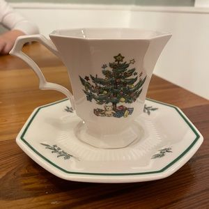 Vintage Nikko Christmastime Teacups and Saucers (multiple sets)